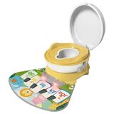 Olita cu reductor detasabil si covor muzical tip pian galbena